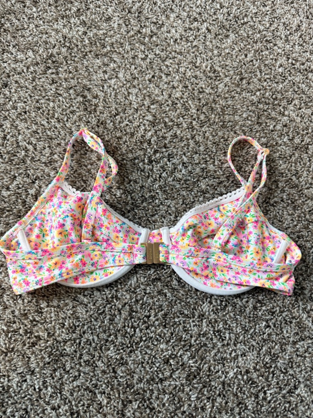 Floral Underwire swimsuit  Top in Pastel Multicolor - Picture 2 of 4